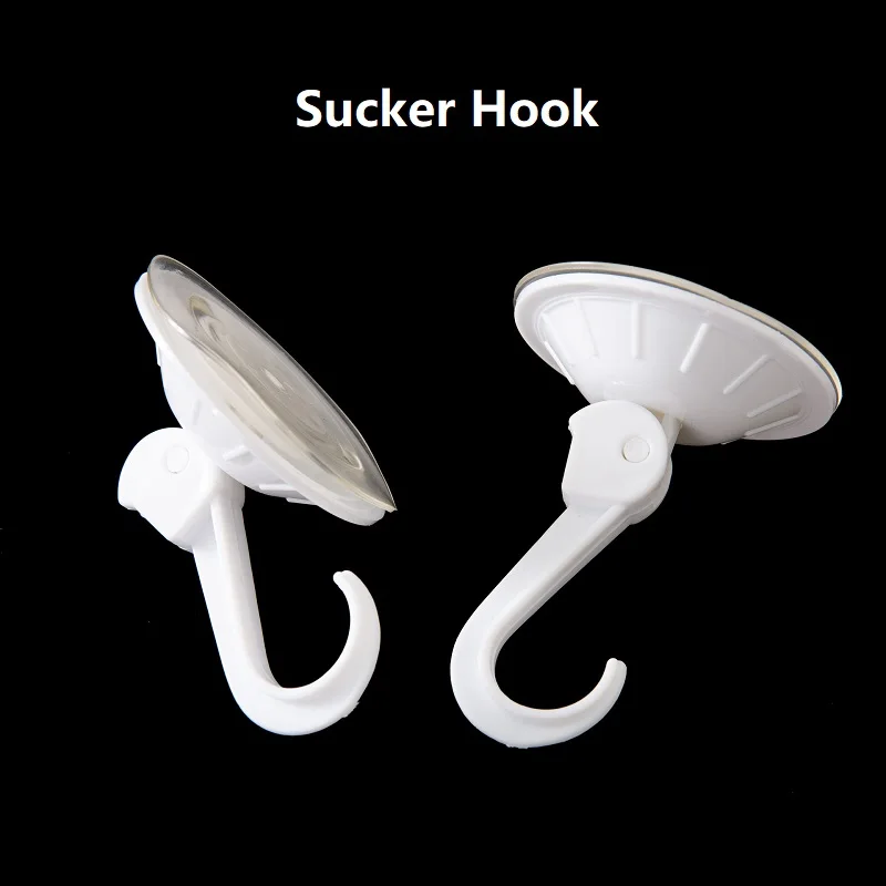 55mm Suction Cup Hook Shower Suction Hooks Vacuum Suction Cups with Hook Reusable Bathroom Sucker Hook for Window 5 Pcs