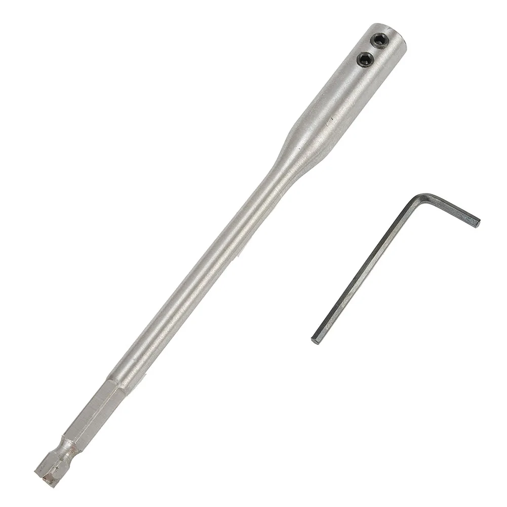 150/300mm Extension Rod Drill Bit Extender Wrench Hex Shank High Carbon Steel Kit Silver Tool Hot New Portable