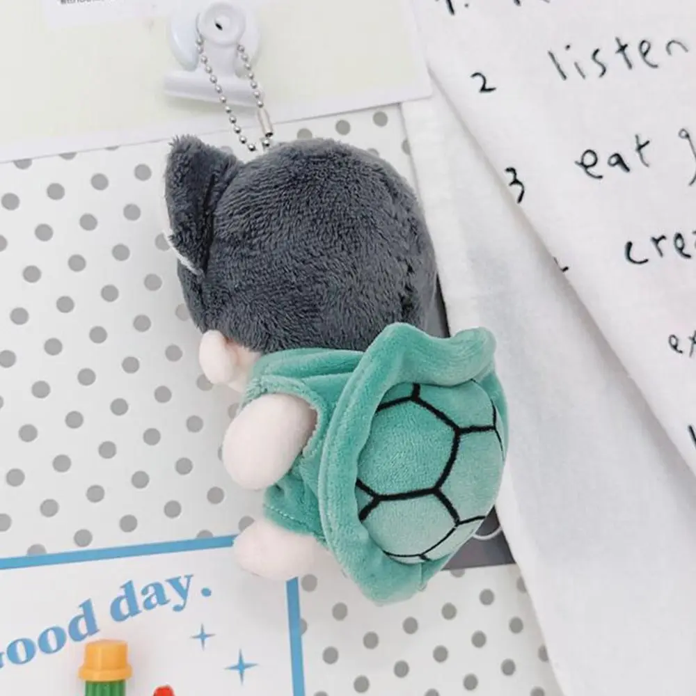 10cm/20cm Doll Clothes Funny Plush Mini Cartoon Turtle Pajamas Green Pink Blue Doll Accessories Miniature Crawling Suit