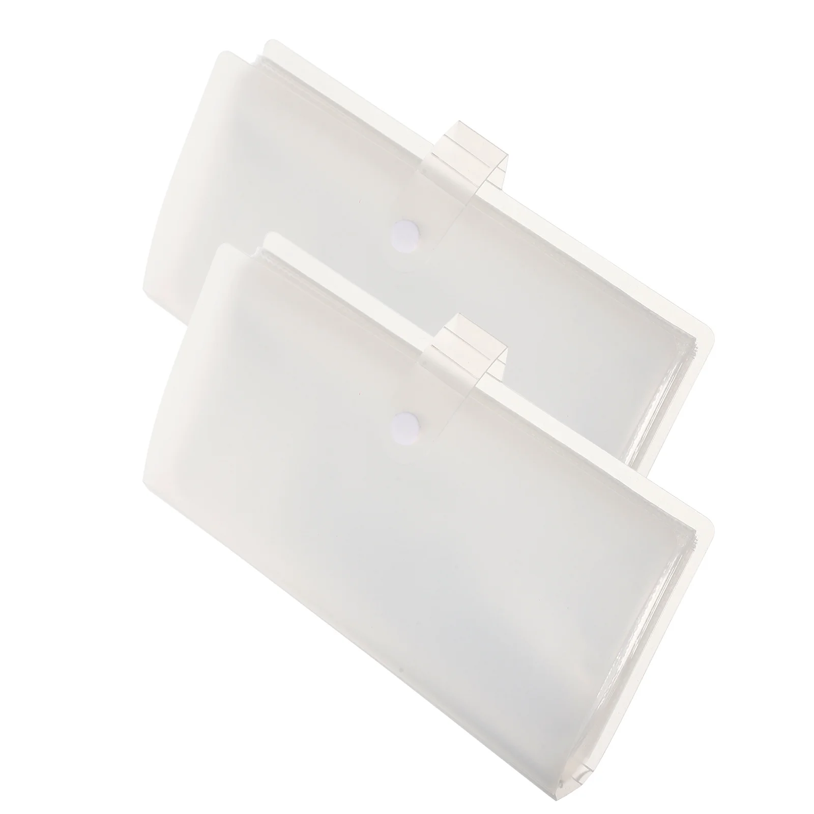 

2pcs Transparent Tickets Storage Album Durable Plastic Cards Organizer Photo Holder Case For Travel Movie Concert