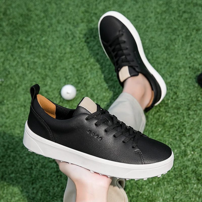 

Professional Golf Shoes for Men and Women Outdoor Leather Sneakers for Male Golfers Black Brown Fashion Soft Walking Boots