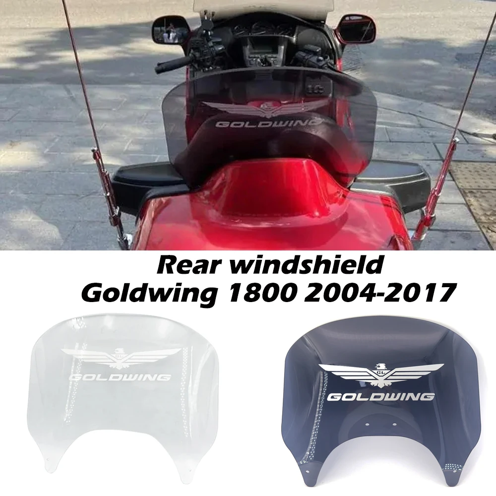 

2004-2017 Goldwing 1800 Windshield Rear air Deflector For Goldwing GL1800 LED lights Rear windshield Acrylic Rear Windshield