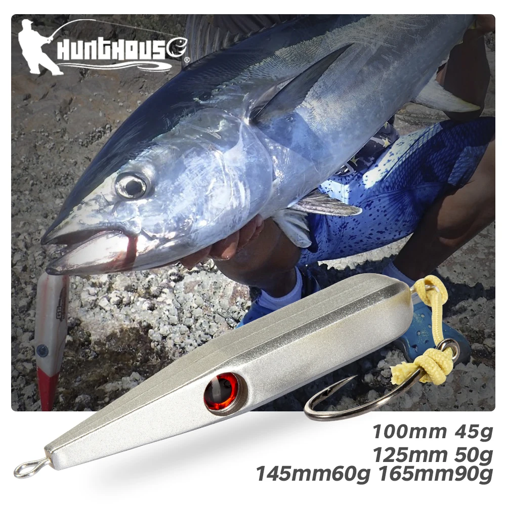 Hunthouse GT Sinking Pencil Fishing Lure Hard Bait Jackbait Slow 40g 50g 60g Walk The Dog Saltwater Trolling For Seabass Tackle