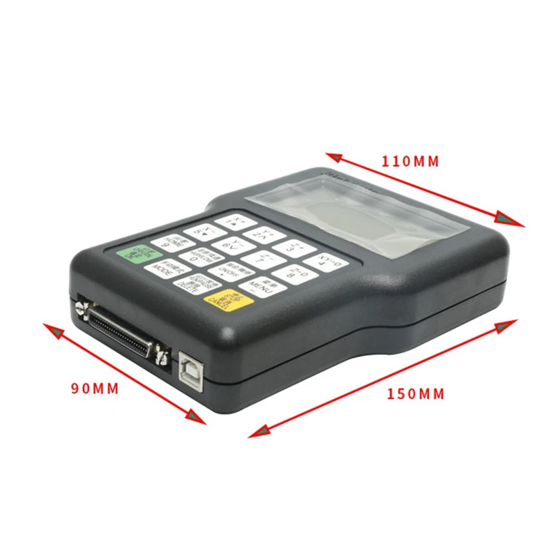 CNC Controller ระยะไกลสําหรับ Richauto DSP A11 CNC Controller A11S A11E A11C สําหรับ CNC แกะสลักตัดภาษาอังกฤษ