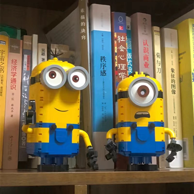 Despicabled Minionsed Me Toys Action Figure Toy Stuart Kevin Bob Toys 3d Eye Miniones Figures Blocks Birthday Gifts Children