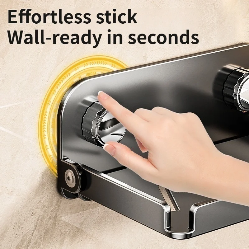 Anti-fall Guardrail Organizer 90 Degree Folding Punch Free Wall Mount Foldable Suction Cup Bathroom Shelf Shower Storage Rack