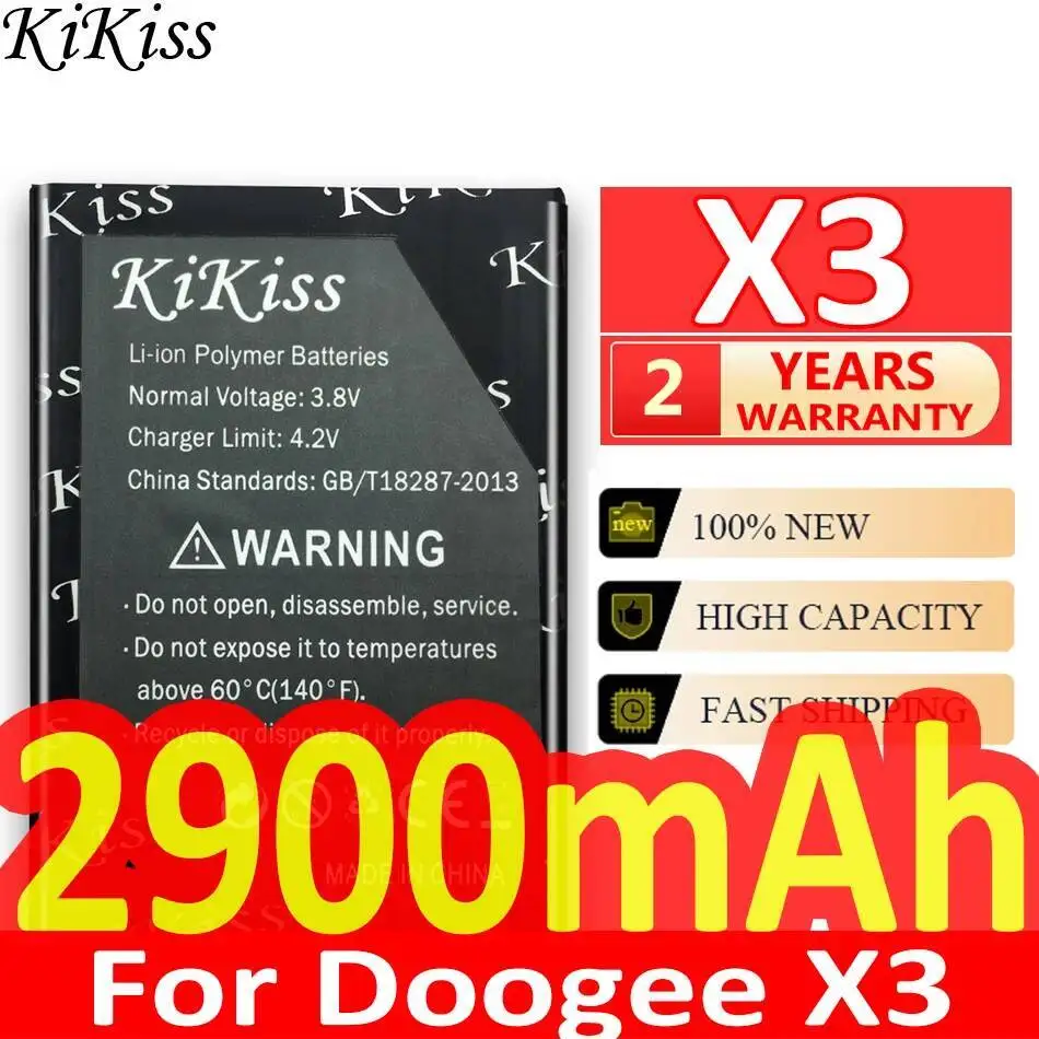 

Аккумулятор мобильного телефона для Doogee X3 4950 мАч, надежная замена, высокая совместимость