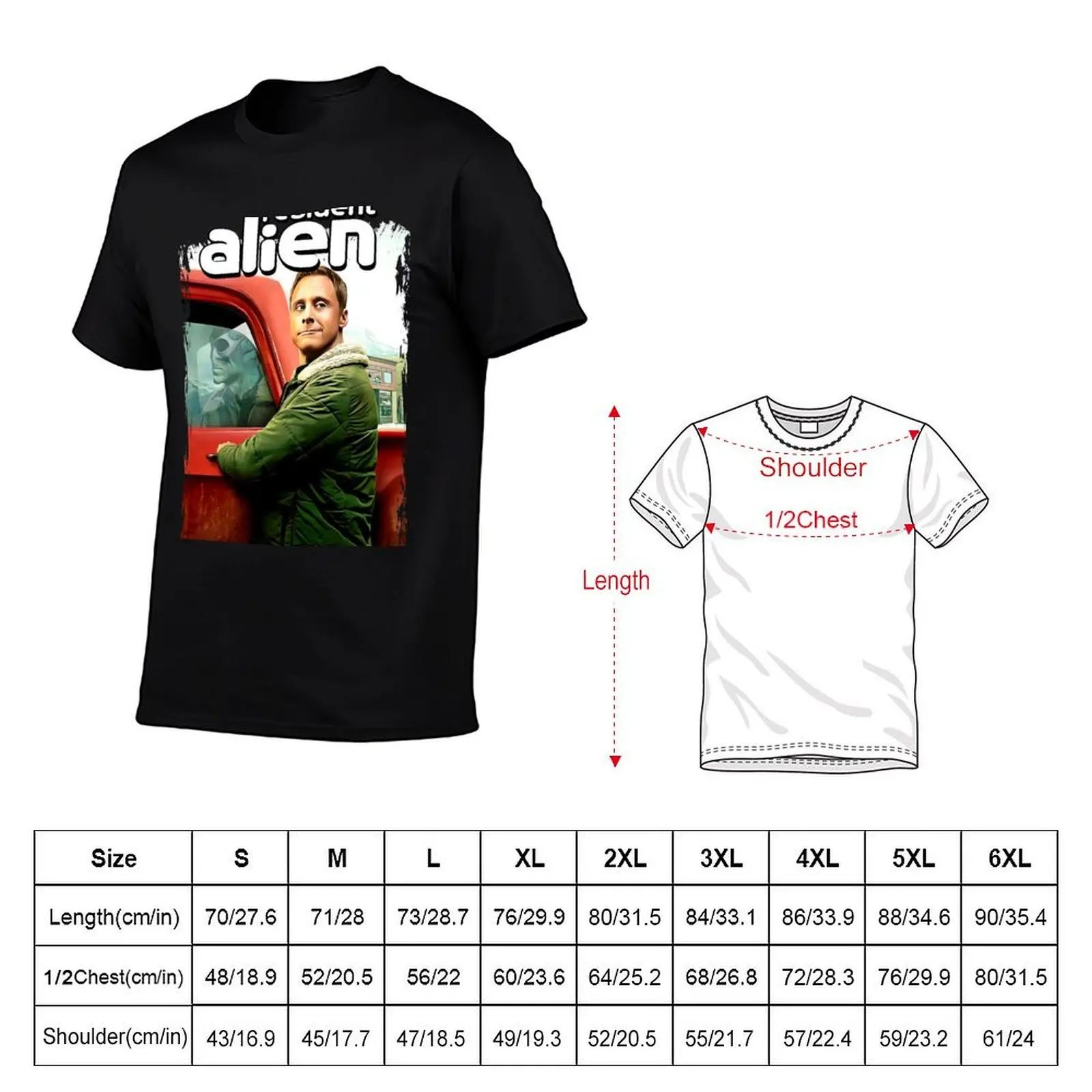 Resident Alien Series Art Perfect Xmas Gift Fan T-Shirt t shirts for man cotton soft man tshirt t shirt for man T-Shirt