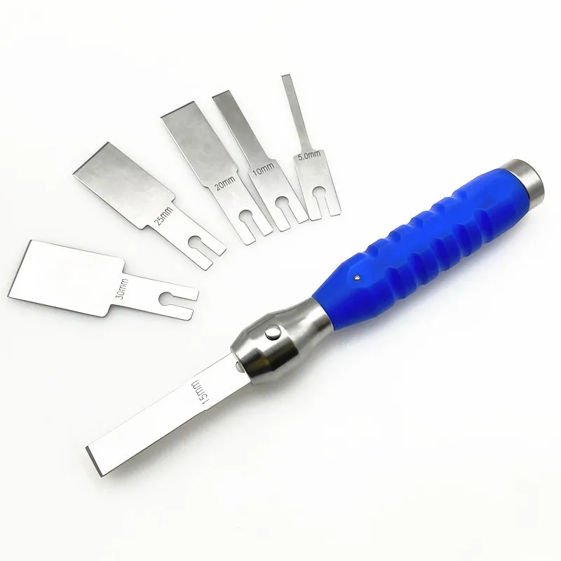 Modular Osteotomes Complete With 6 Blades Detachable Thin Blade Bone Knife Veterinary Orthopedic Instruments