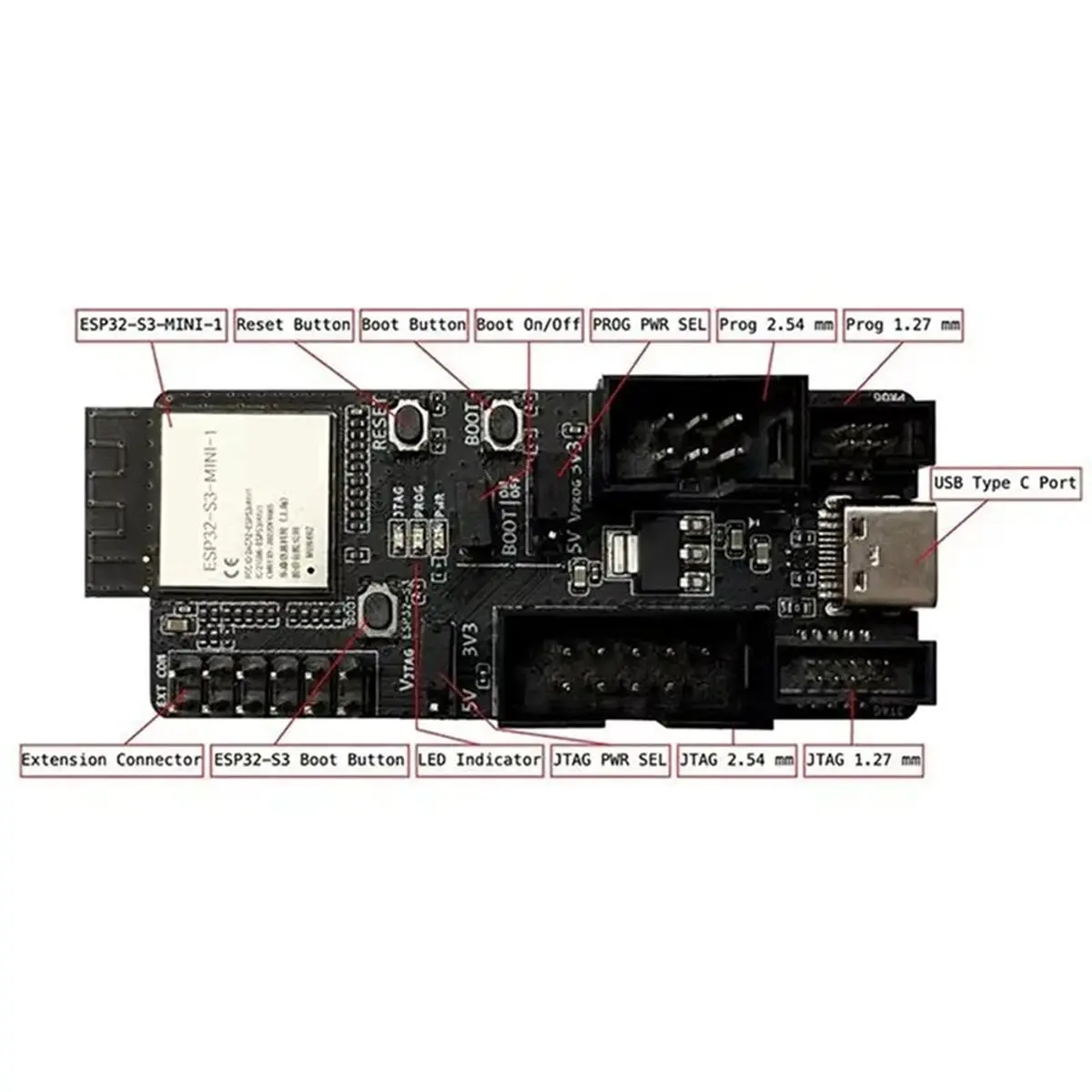 SCLS ESP-Prog-2 Program Downloader ESP-Prog-2 Debugger Serial Communication, JTAG in-Circuit Debugging Downloader