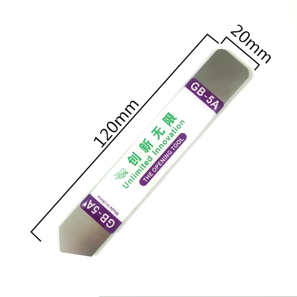 5 PCS Cell Phone Mobile Disassembly Electronics Opening Pry Tool Stainless Steel Tools for Silver