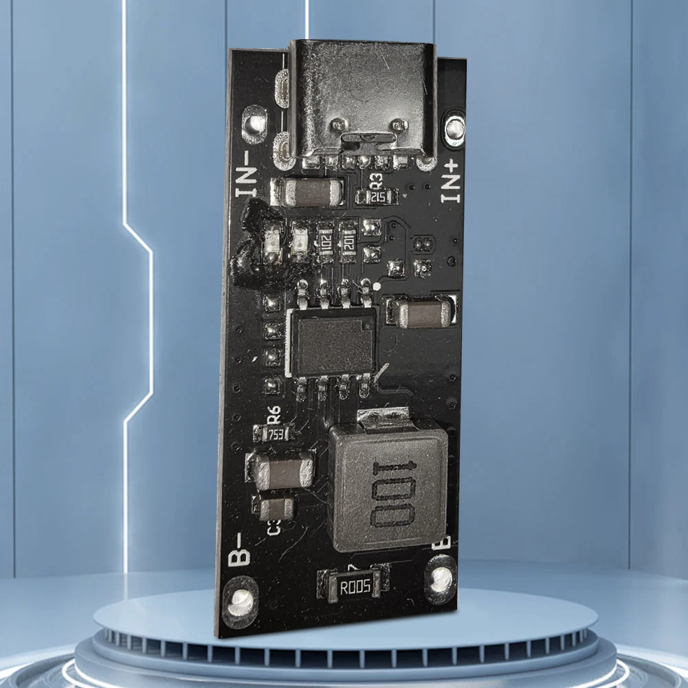 Плата быстрой зарядки 3A от 5 В до 4,2 В 4,35 В, плата управления зарядкой типа C с индикатором, автоматическое обнаружение для компьютера