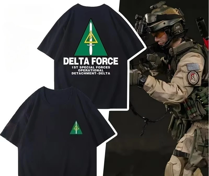 1st Special Forces Operational Detachment Delta T-Shirt Men Women pure Cotton O-Neck Short Sleeve Summer Casual Men's T-shirt