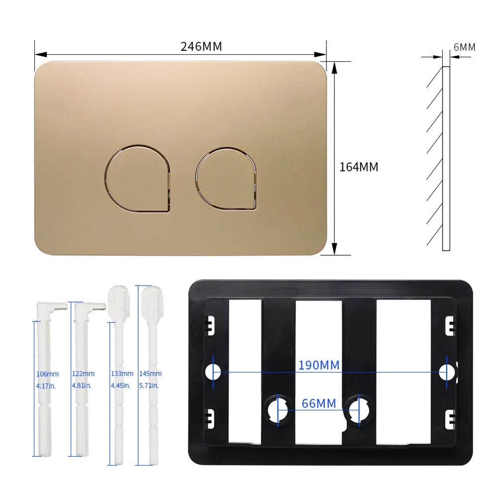 Immagine 7: Kit Pannello di Comando a Doppio Scarico per Serbatoi WC Geberit Serie Sigma-all UP320 e UP300 - Accessori Bagno