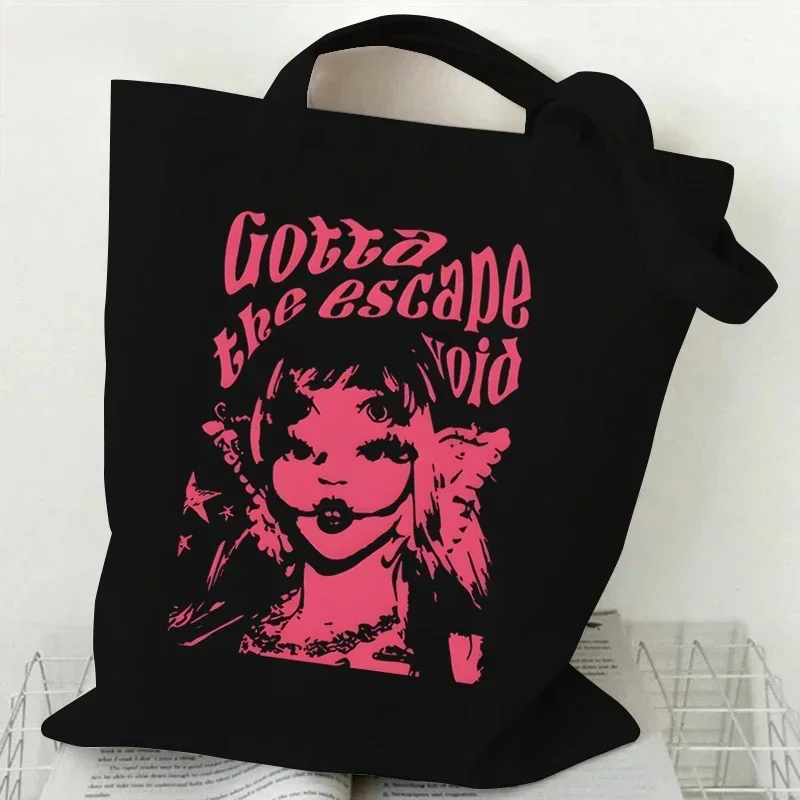 Melanie Martinez Hand Bag Women Tote Canvas Bag Vintage Shoulder Harajuku Hip Hop Shopping Bag Melanie Martinez Handbag