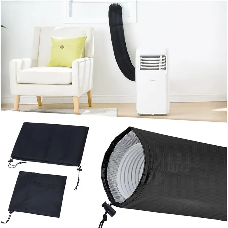 INLIG-4X AC Hose Insulation Sleeve,Upgraded 4-Layer Aluminum Foil Insulated Air Conditioner Hose Cover For 5 &5.9 Inch Hose
