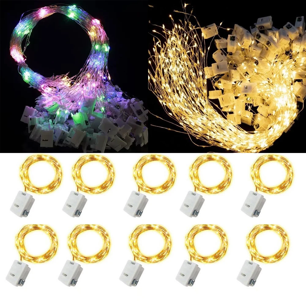 

3 Modes LR44 Battery LED String Lights Copper Wire Garland Light Fairy Lights Party Decoration for Christmas Halloween Wedding