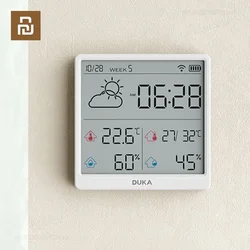 Youpin DUKA  New Digital Home Indoor Temperature Humidity Meter LCD Digital Thermometer Hygrometer Sensor Gauge Weather Station