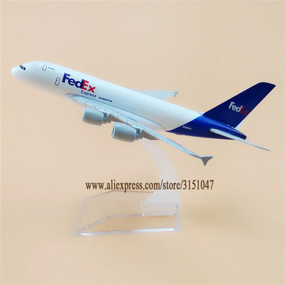 16cm Air American FEDEX Express A380 Airbus 380 Airways Airlines Metal Alloy Airplane Model Plane Diecast Aircraft