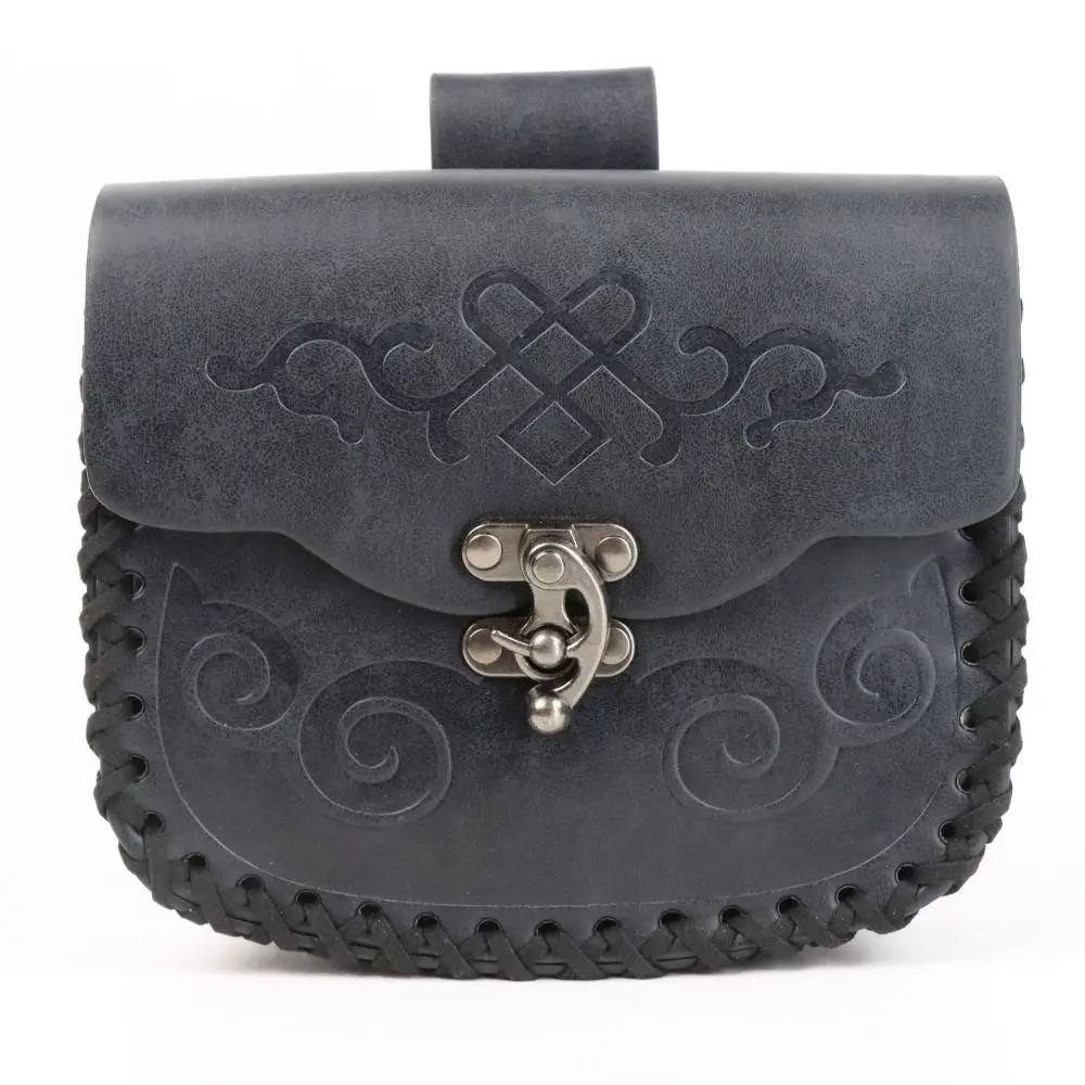 

High-quality Leather Retro Belt Pouch Viking Style Festival Accessory Coin Purse Medieval Design Fanny Pack Halloween Costume