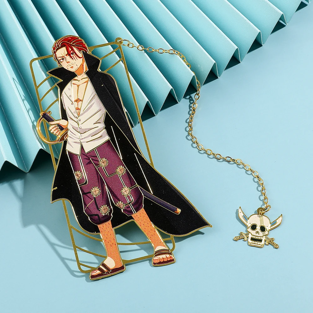 Imagem -06 - Anime Metal de Bronze Bookmark para Book Lover Luffy Shanks Uta Material Escolar Fãs Coleção Papelaria Presente pc