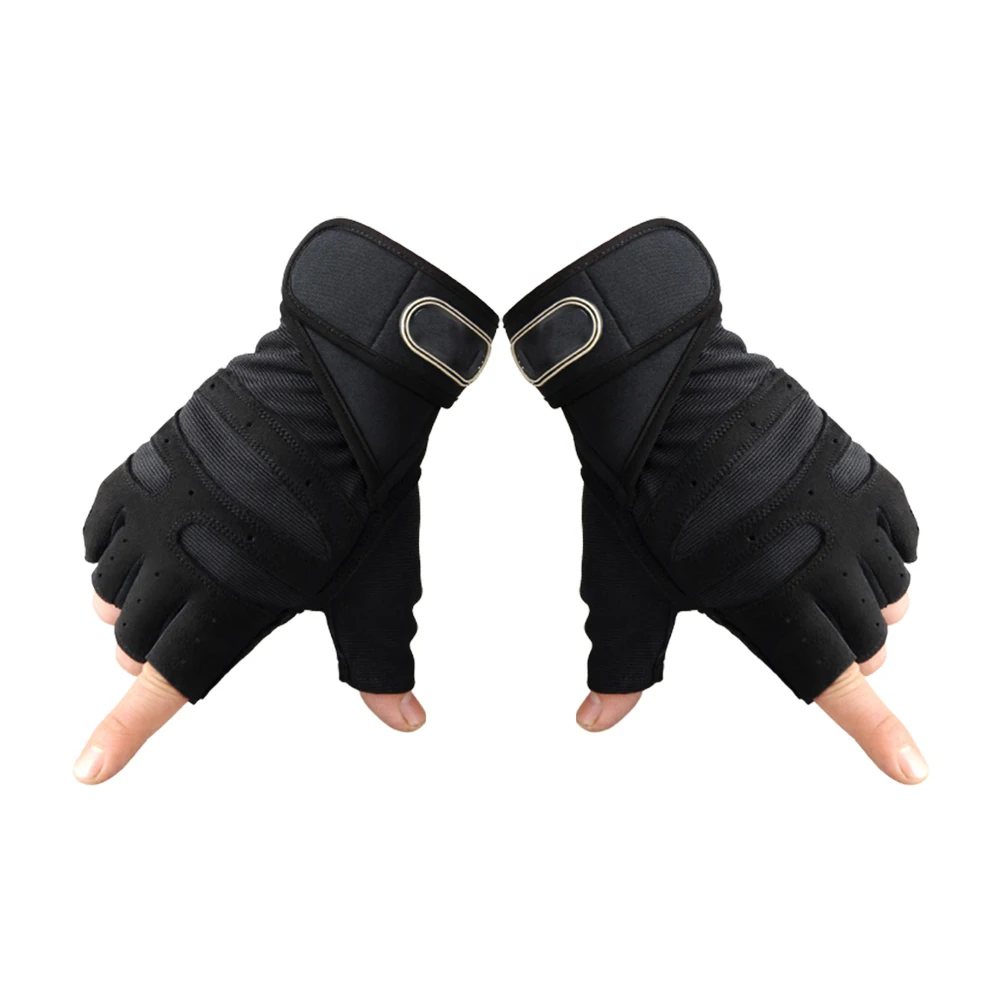 

Sports Half-finger Gloves for Men Fitness Riding Shock-absorbing Anti-slip Breathable Elastic Workout Training