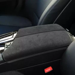 For BMW 5 6 Series GT F10 F12 2011-2017 G30 G31 G32 2018-2023 Alcantara Overlay Car Armrest Box Protective Cover Accessories