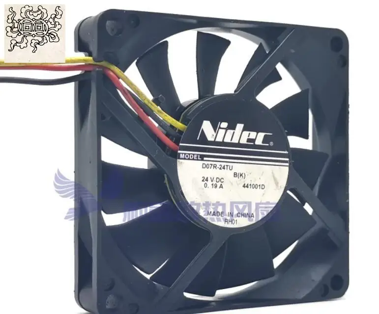 

Ltsf For Nidec D07R-24TU DC 24V 0.19A 70x70x15mm 3-Wire Server Cooling Fan