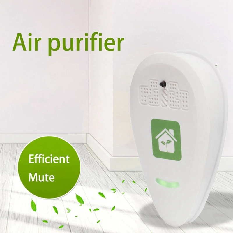 2X แบบพกพาขนาดเล็กเครื่องกรองอากาศประจุลบ5-12ล้านเครื่องกรองอากาศสำหรับสำนักงานห้องครัวห้องนอนห้องนอนปลั๊กสหราชอาณาจักร