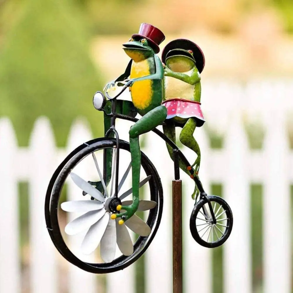 

Craft Accessories Metal Vintage Bicycle Wind Spinner DIY Creative Animal Motorcycle Windmill Handmade Garden Decoration