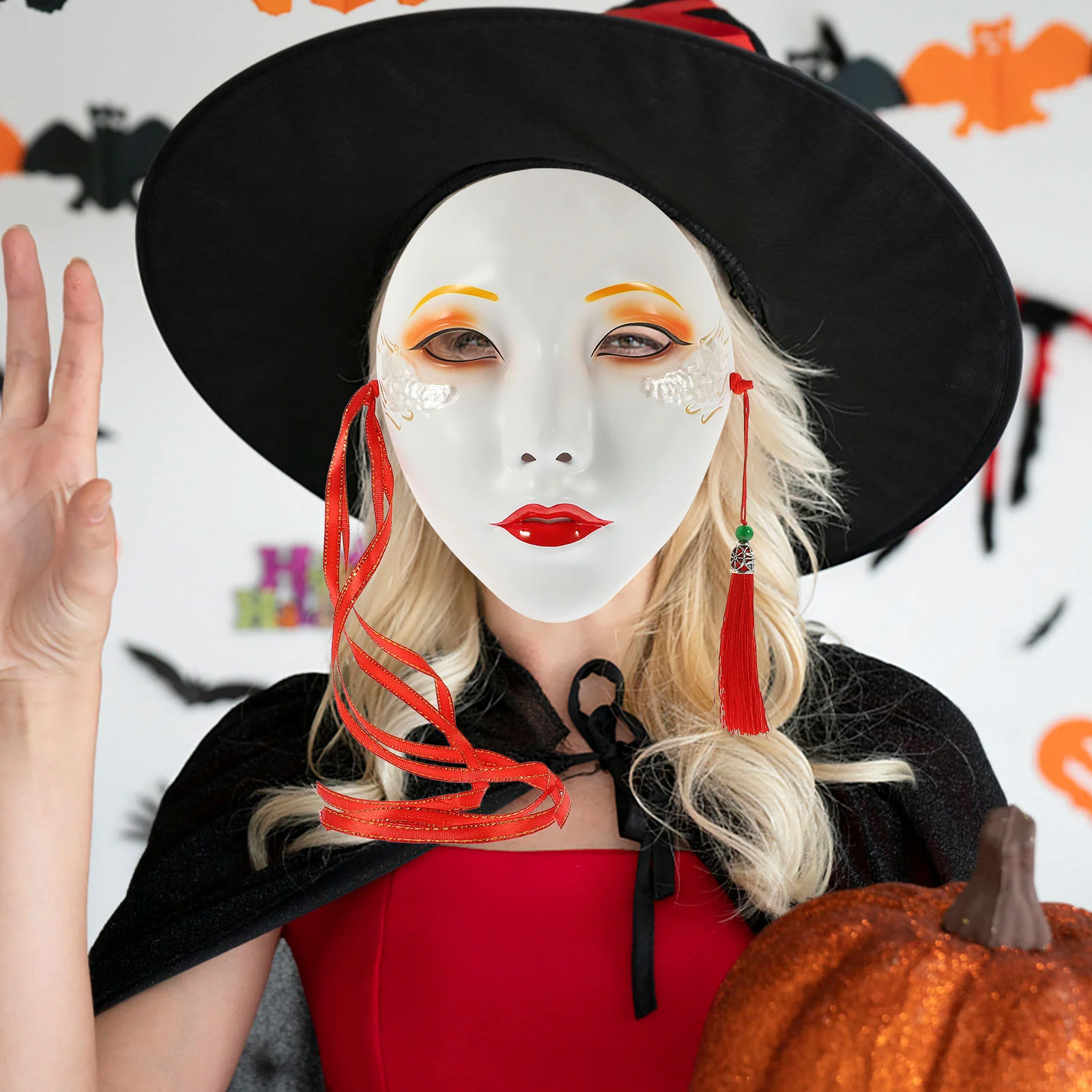 

Mask Festival Party Facial Prank Decor The Face Halloween Plastic Cosplay Masks Women Tool