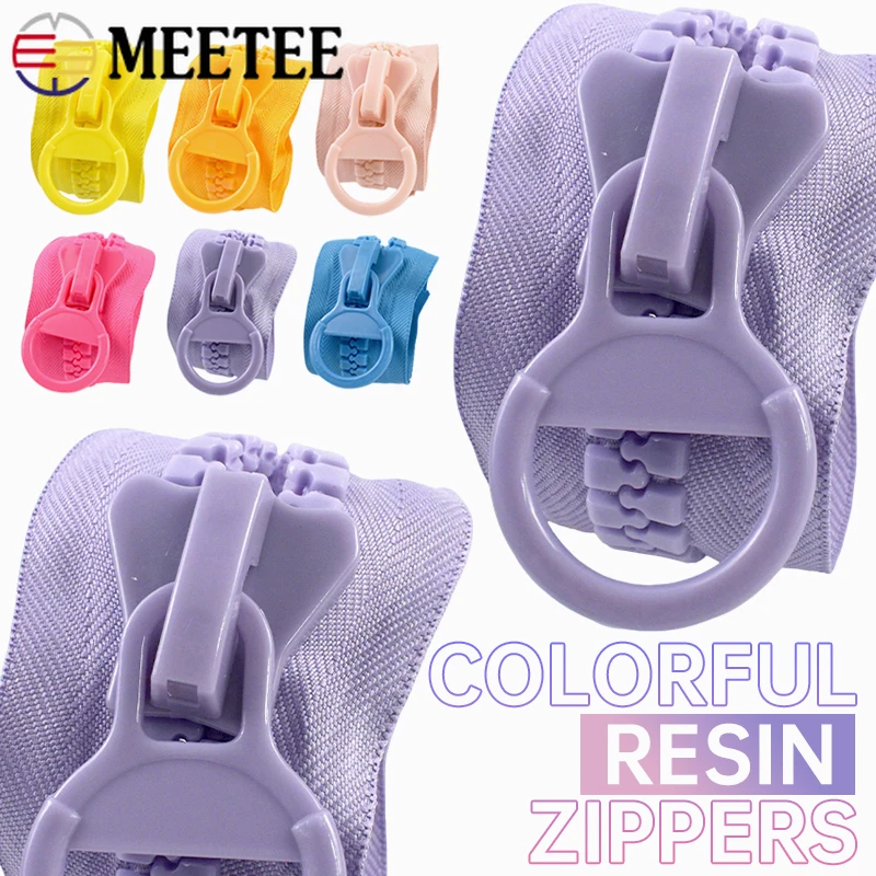 

2/5/10Pcs Meetee 25cm Extra Large Resin Zippers Doll Clothes No Endless Lock Zipper Pocket Bag Decor Zips DIY Sewing Accessories