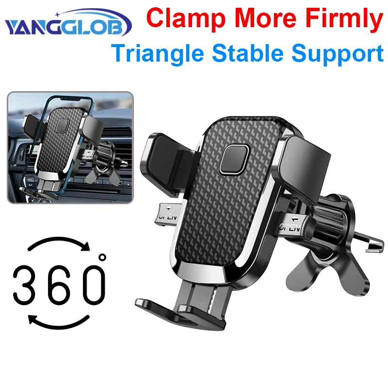 

Universal Car Phone Holder Air Vent Clip Universal Mobile Phone GPS Stand Support In Car Mount Adjustable Auto Bracket