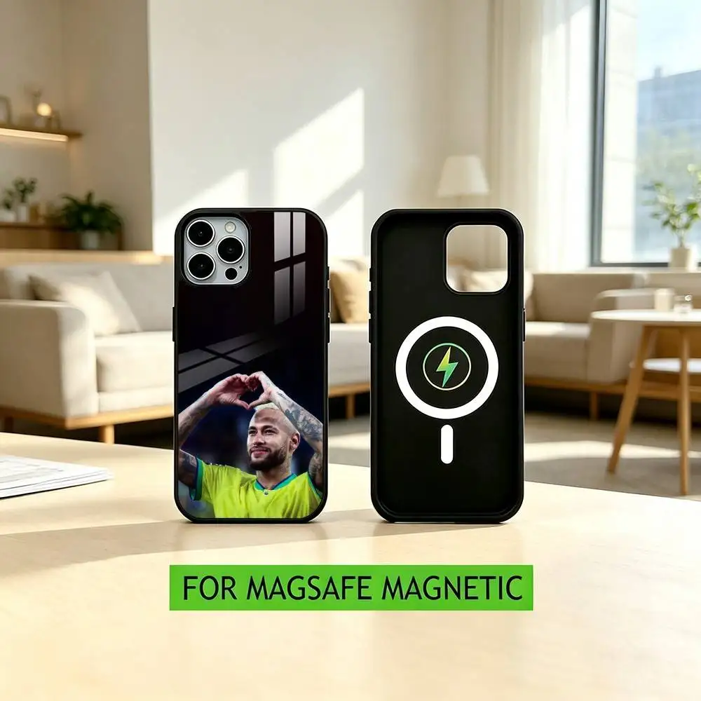 N-Neymar J-jr Football 10  Phone Case For iPhone17,16,15,14,13,12,11 Plus,Pro Magnetic with Magsafe Wireless Charging