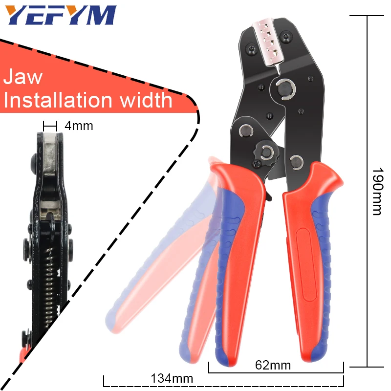 YEFYM SN series crimping pliers for XH2.54,PH2.0,2510/tab2.8 4.8 6.3/tube/insulation terminals Electrical tools