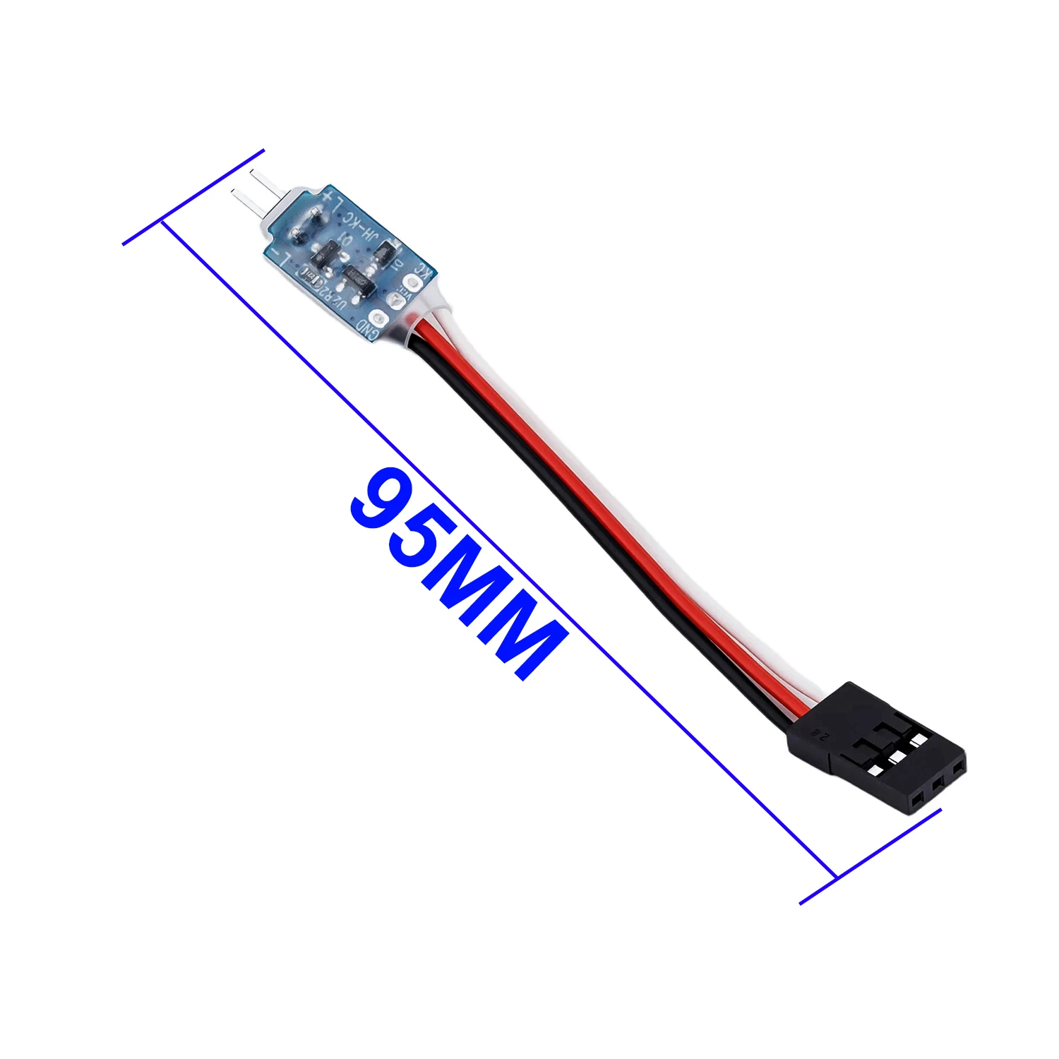 TCRC 2PCS RC Light Control CH3 Multi-Mode LED Light Control Switch for RC Car, Boat, Drone On/Off/Fast Flashing/Breathing Effect