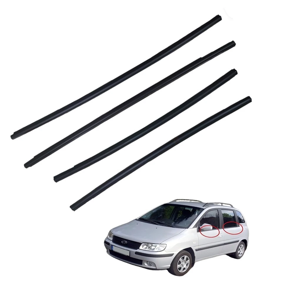 Door Exterior Window Weatherstrip Kit for Hyundai Matrix 2006-2011 83210-17001 Wind Noise Reduction Belt Molding