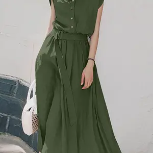 2025 Zanzea Frauenmode Kurzarm Kleid Sommer Elegante Party lässige Kleider Medienmediziner Sommerkleid Vintage Ol Robe Kaftan 10 Hauptverkäufe Short Women Vintage Kleid - №10