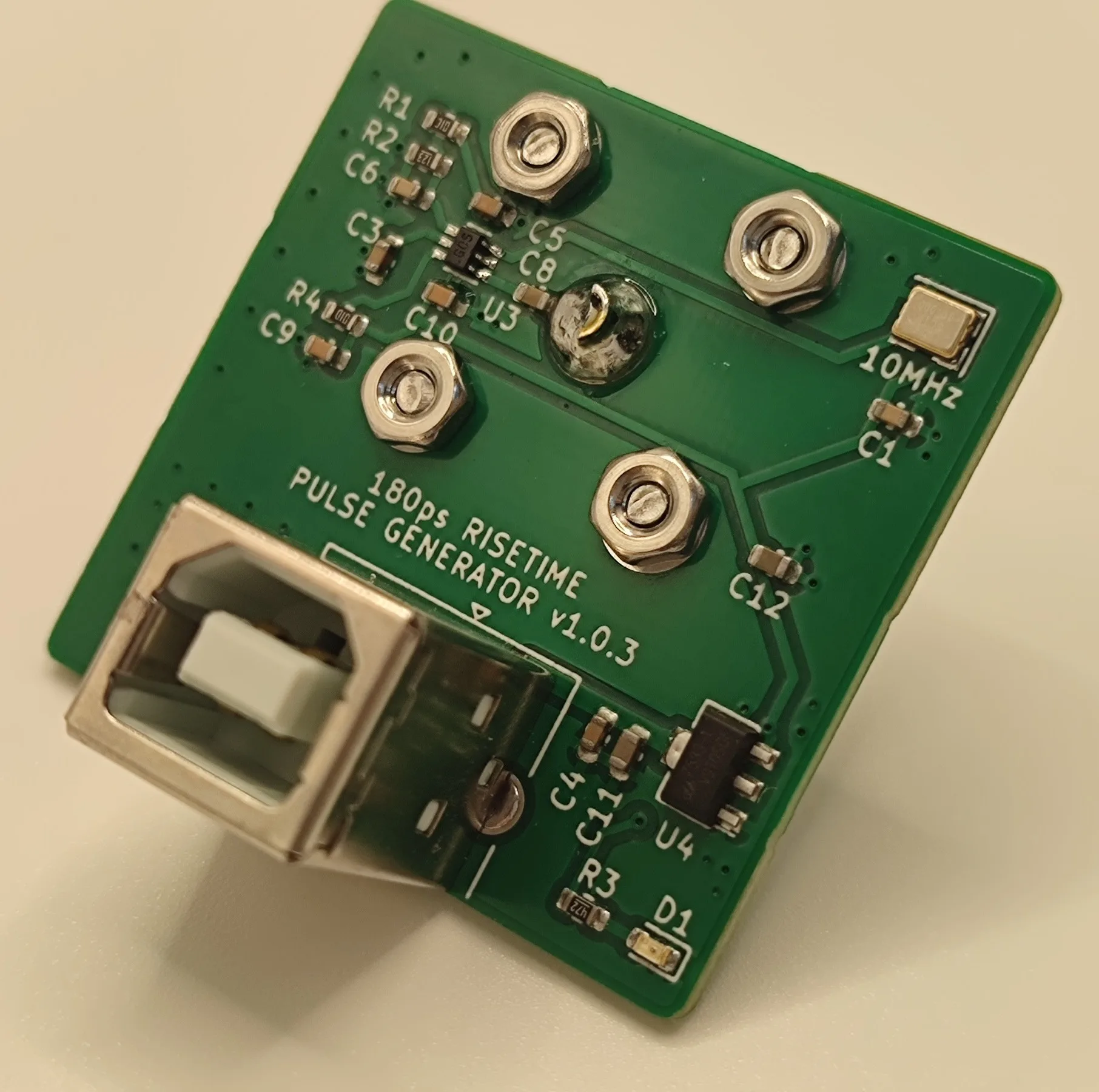 Fast edge pulse generator 180 picosecond rising edge Measurement of oscilloscope bandwidth TDR measurement