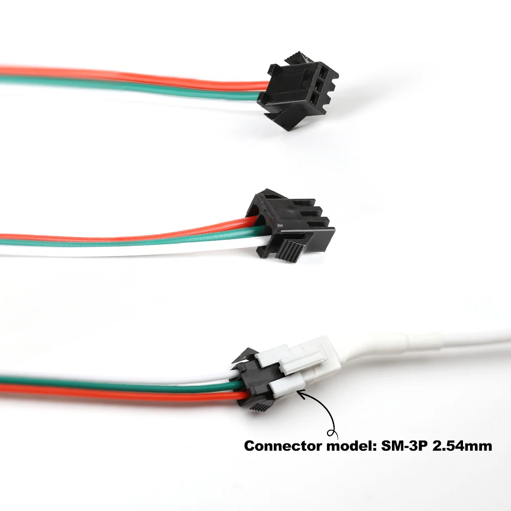 WS2812B Luci a Led DC5V Smart RGB Led Strip Light indirizzabile individualmente IC Magic Strip Light Nero Bianco PCB IP30/IP65/IP67