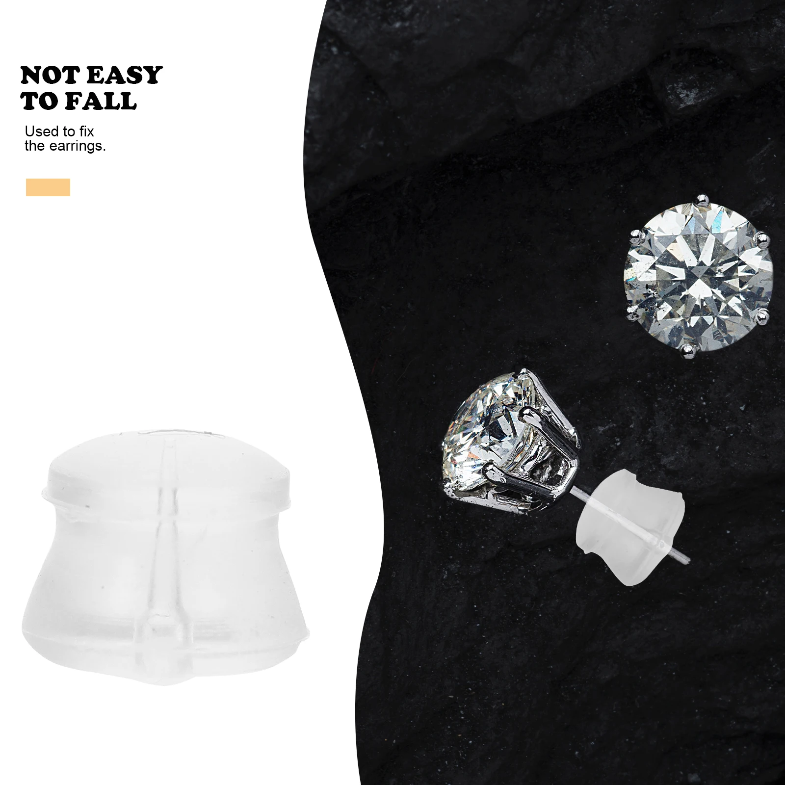 100 قطعة المقابس سيليكون بسط السدادات Diy بها بنفسك مجوهرات اكسسوارات ل الأذن ترصيع القرط سلامة ظهورهم الأذن الخلفي السدادات القرط