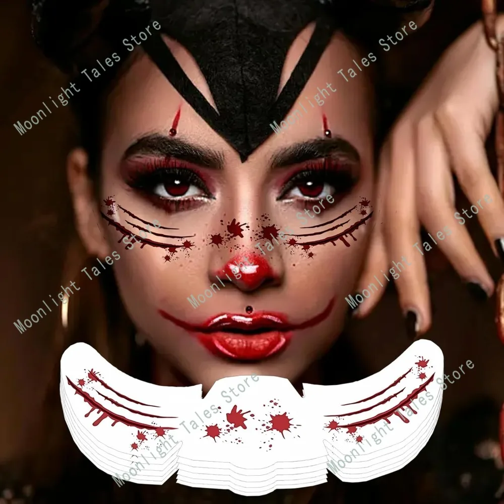 

Halloween Freckles Temporary Tattoos Body Face Scar Realistic Face Temporary Tattoos Sticker Waterproof Art Stickers for Cosplay