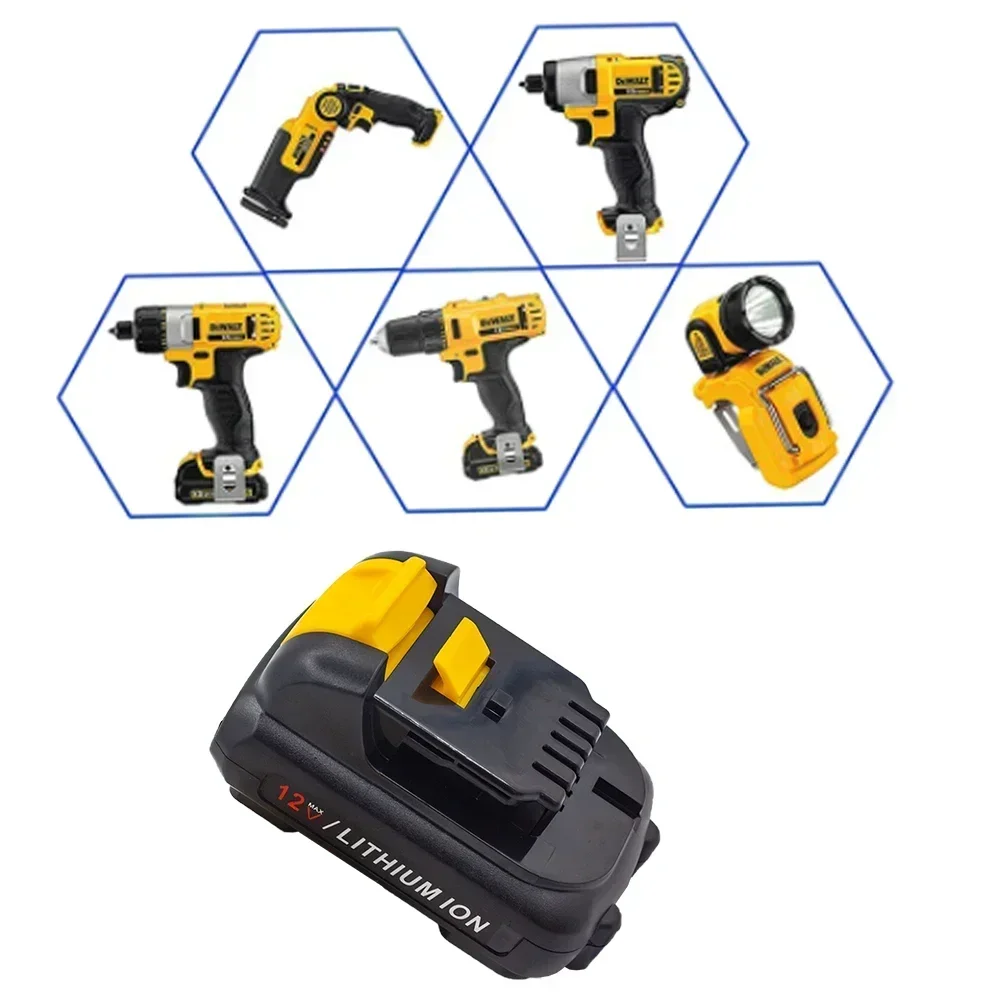 Akumulator DEWALT 10.8V/12V 2Ah/3Ah/4Ah 18650 DCB120 DCB121 DCB125 DCB119 DCR020-GB DCF815D2 do elektronarzędzi