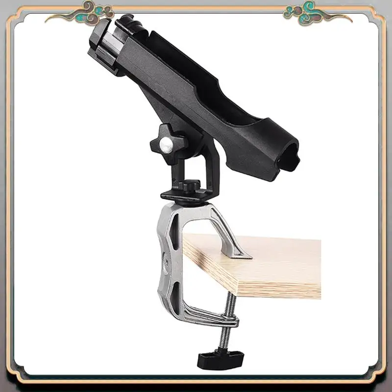 

Durable Fishing Rod Mount Support Kayak Boat Fishing Rod Rack Holder Device Guardrail Pole Frame Yacht Support 360 Degrees