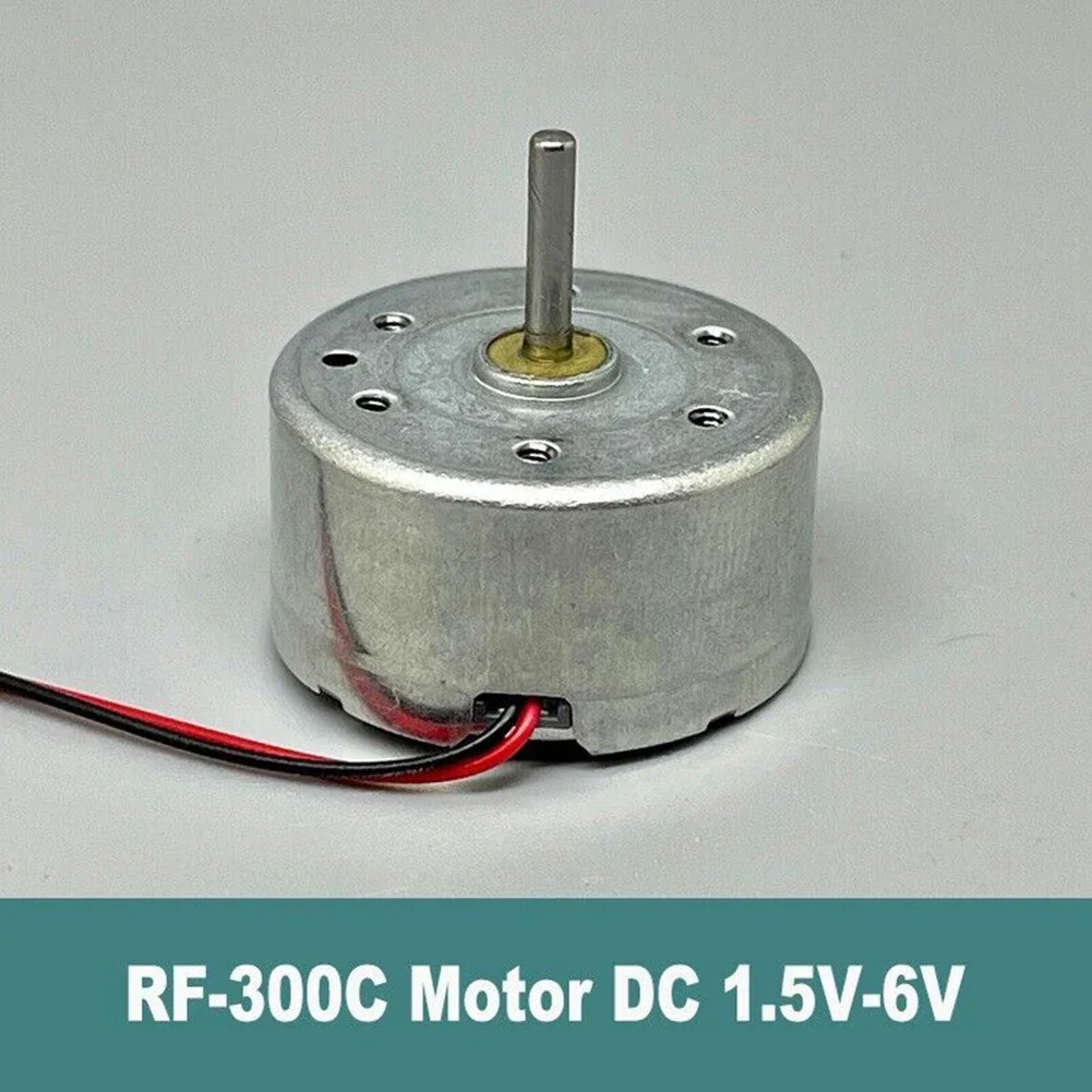 1pc RF-300CA RC-300 DC 3V 5V 6V 10300RPM Mini Round Electric Motor 2mm Shaft For DIY Toy Fan Hobby Model