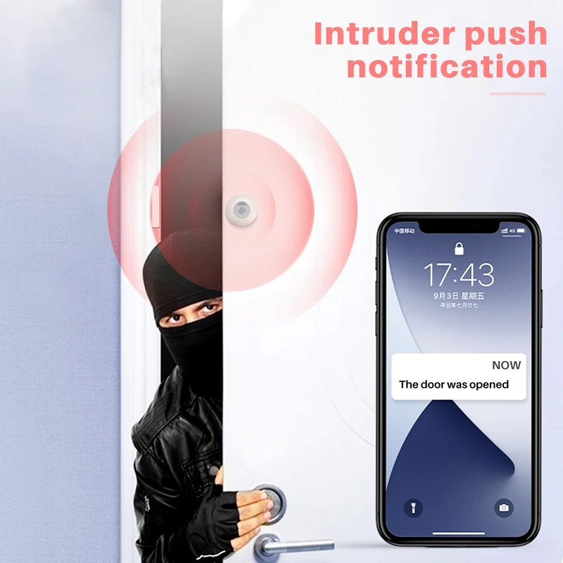 Tuya Zigbee Vibration Sensor Smart Home Vibrator Door Window Break Burglar Detector Smart Life APP Security Protection