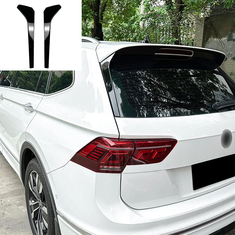 For VW Tiguan Rline MK2 2017 2018 2019 2020 2021 2022 2023 Car Rear Window Side Spoiler Canard Canards Splitter Stickers