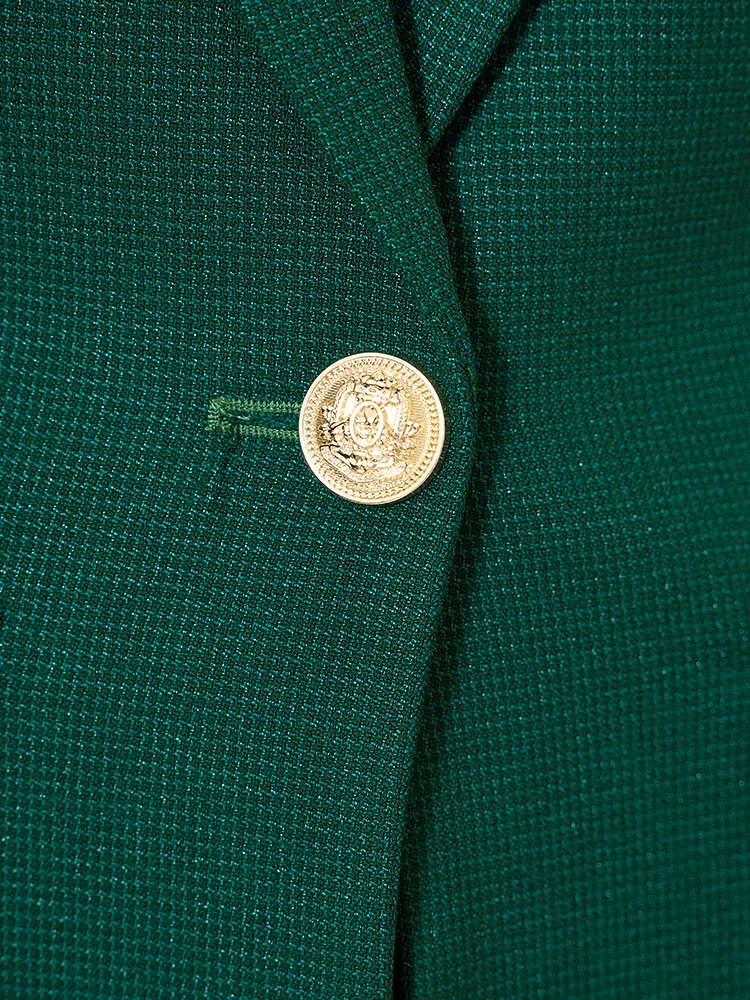 Costume pantalon de travail formel pour femmes, vert marine, couleur unie, ensemble Blazer 2 pièces pour dames de bureau, qualité