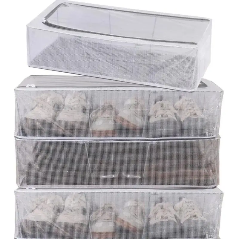 

Органайзер для хранения обуви под кроватью, 1 шт., очень большой, пылезащитный, складной, для одежды, для организации дома