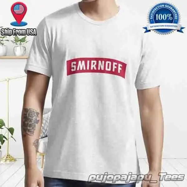 Новинка, Мужская футболка Smirnoff с забавным логотипом в американском стиле, размер детской футболки